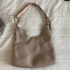 Vince camuto Taupe Leather Hobo Bag
